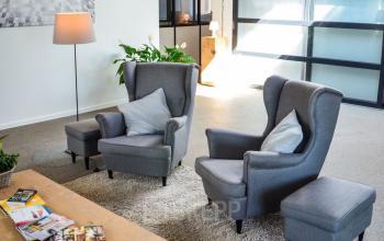 Een relax plekje bij kantoor te huur