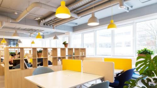 Kantoorruimte te huur op Pegasuslaan 5, Brussel Airport, met moderne inrichting en veel natuurlijk licht. Ideaal om te werken in een open en heldere omgeving.