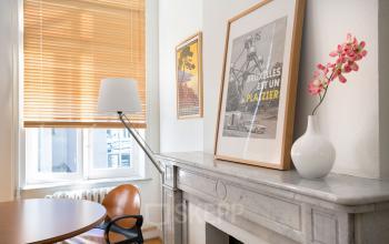 Schoorsteenmantel van marmer