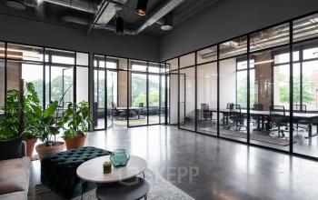 Overzicht van de kantoorruimte