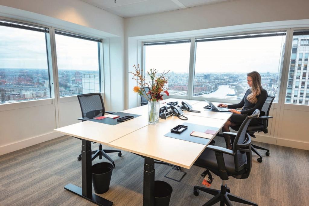 Een kantoor met uitzicht